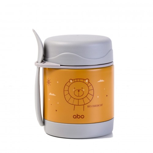 Βρεφικό Θερμός Φαγητού με Κουταλοπίρουνο Lion 300ml 313602 ABO