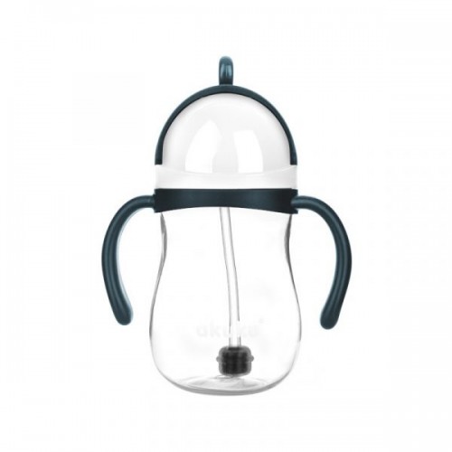 Akuku Ποτηράκι με Καλαμάκι και Βαρίδι Navy 280ml A0166 