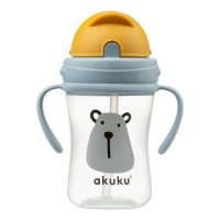 Εκπαιδευτικό Ποτηράκι με Καλαμάκι 300ml Bear A0203 