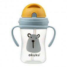 Akuku Ποτηράκι με καλαμάκι 300ml Bear A0203 