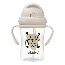 Εκπαιδευτικό Ποτηράκι με Καλαμάκι 300ml Owl A0204 Akuku 