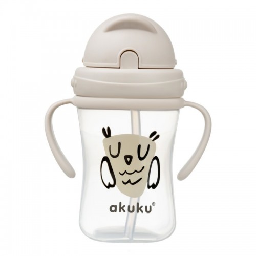 Εκπαιδευτικό Ποτηράκι με Καλαμάκι 300ml Owl A0204 Akuku 