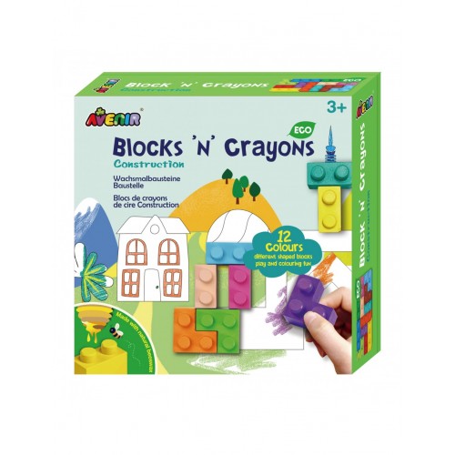 Ζωγραφική Blocks and Crayons Construction 60758 Avenir 