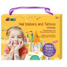 Παιδικά Τατουάζ & Αυτοκόλλητα Νυχιών Πριγκίπισσα 60752 Avenir 