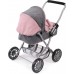Καρότσι Κούκλας Smarty Melange Gray Pink 555 15 Bayer Chic 2000