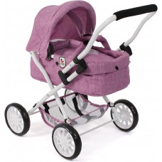 Καρότσι Κούκλας Smarty Jeans Pink 555 62 Bayer Chic 2000