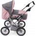 Καρότσι Κούκλας Combi Leni Melange Gray Pink 560 15 Βayer Chic 2000