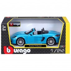 Bburago 1:24 Porsche 718 Boxster Bleu 18-21087B