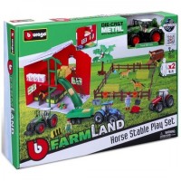 Bburago Farmland Φάρμα με Άλογα με Τρακτέρ 18-31682