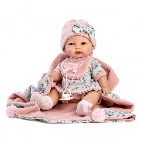 Κούκλα Μωρό Βινυλίου Coral με Κουβερτάκι 34εκ. 3218 Berbesa