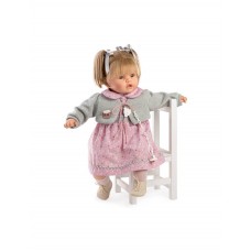 Κούκλα Baby Dulzona με Ήχο Gris 62εκ. 8059 Berbesa