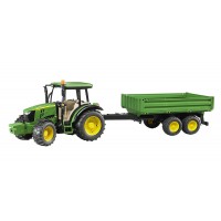 Bruder Τρακτέρ John Deere 5115M με καρότσα 02108