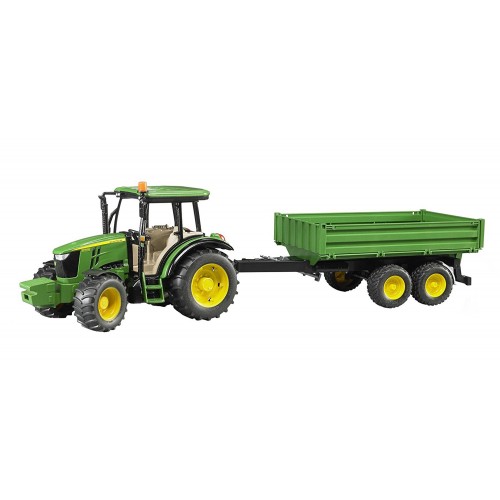 Bruder Τρακτέρ John Deere 5115M με καρότσα 02108