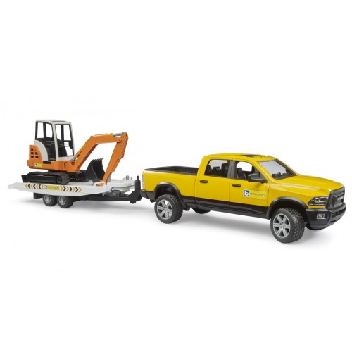 Φορτηγάκι RAM 2500 με Τρέιλερ και Εκσκαφέα 02546 Bruder Φορτηγάκι RAM 2500 με Τρέιλερ και Εκσκαφέα 02546 Bruder