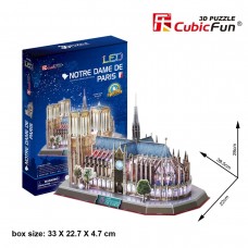 3D Puzzle Notre Dame de Paris 149τεμ L173H Cubic Fun