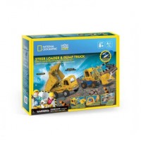 Φορτωτής και Φορτηγό STEM National Geographic CF1132 Cubic Fun Φορτωτής και Φορτηγό STEM National Geographic CF1132 Cubic Fun