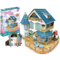 Puzzle 3D Led Rural Villa Dollhouse 132pcs CF0635 Cubic Fun