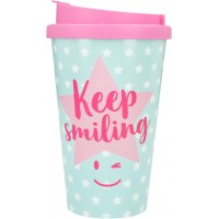Depesche Drinking Cup To-Go 350 ml Keep Smiling 2180.029