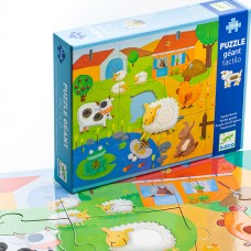 Djeco Giant Puzzle 12+8 τεμ Η φάρμα των ζώων 07117