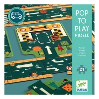 Παζλ Γίγας Δρόμοι και Κυκλοφοριακή Αγωγή 21pcs 07162 Djeco Παζλ Γίγας Δρόμοι και Κυκλοφοριακή Αγωγή 21pcs 07162 Djeco