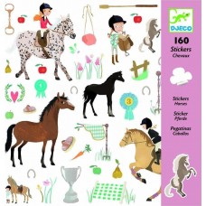Αυτοκόλλητα Αλογάκια και Αναβάτες 160pcs 08881 Djeco 