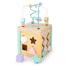 Ξύλινος εκπαιδευτικός κύβος HM015472 Ecotoys