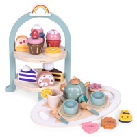 Ξύλινο Σετ τσαγιού και Cupcake Stand HM327785 Ecotoys