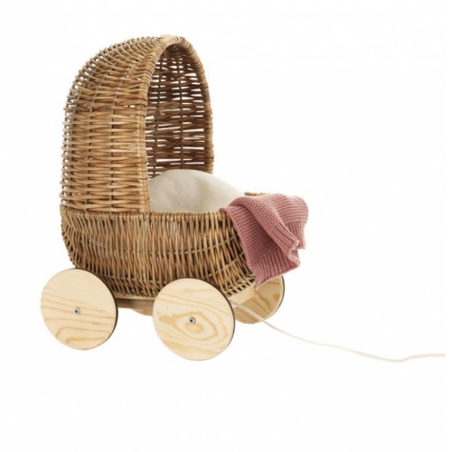 Ψάθινο Καλάθι με Ρόδες 520071 Egmont 