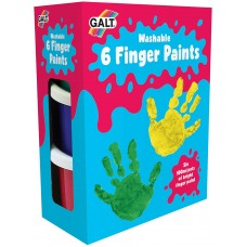 Galt 6 Finger Paints Washable 100ml A3008E