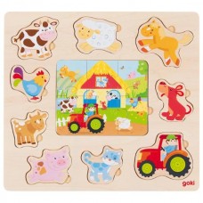 Ξύλινο Ενσφήνωμα Παζλ Φάρμα 57371 Goki