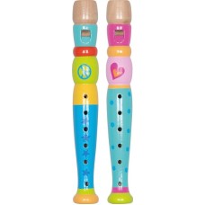 Μουσικό Όργανο Ξύλινη Φλογέρα 2 Χρώματα 20εκ. 61846 Goki 