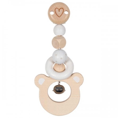 Ξύλινη Αλυσίδα Καροτσιού με Κλιπ Αρκουδάκι 65215 Goki