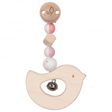 Ξύλινη Αλυσίδα Καροτσιού με Κλιπ Πουλάκι 65342 Goki