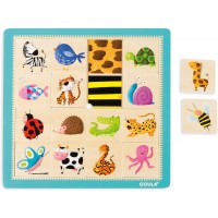 Επιτραπέζιο Παιχνίδι Ταύτιση Ζώα με Υφές 53042 Goula