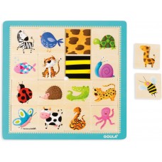 Επιτραπέζιο Παιχνίδι Ταύτιση Ζώα με Υφές 53042 Goula