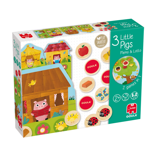 Επιτραπέζιο 3 Little Pigs Memo & Loto 59455 Goula