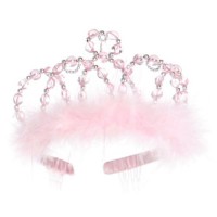 Παιδική Τιάρα Πριγκίπισσας Ροζ πούπουλα 11620 Great Pretenders