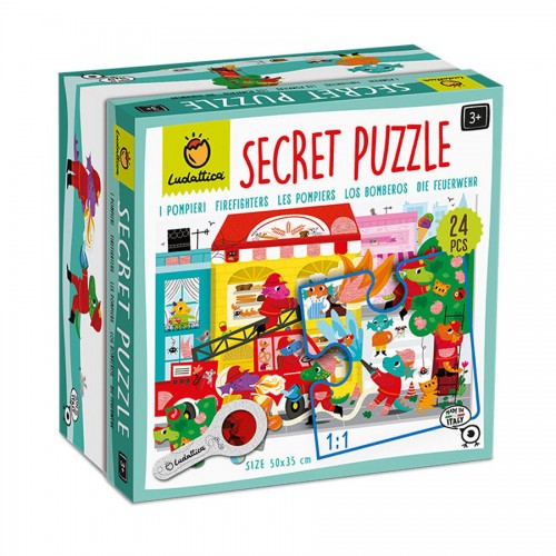 Ludattica Secret Puzzle Ανακαλύπτω τους Πυροσβέστες 24pcs 21702