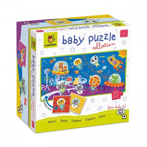 Ludattica Baby Puzzle Διπλής Όψεως Διάστημα 32pcs 21832