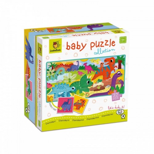 Ludattica Baby Puzzle Διπλής Όψεως Δεινόσαυροι 32pcs 22662