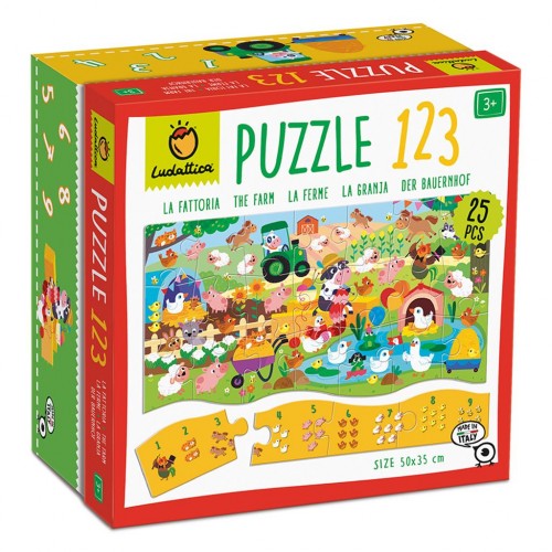 Ludattica Puzzle 123 Φάρμα 25pcs 22990