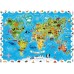 Ludattica Detective Puzzle Animal Map of the World 108pcs 23423