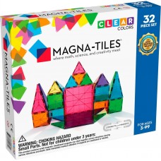 Magna Tiles Μαγνητικά πλακίδια Clear Colors 32pcs 02132