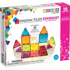 Μαγνητικό Παιχνίδ 15pcs Mixed Colors Stardust 18915 Magna Tiles 