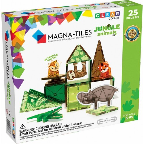 Magna Tiles Μαγνητικό Παιχνίδι Κατασκευών Jungle Animals 25 τεμ 21225  