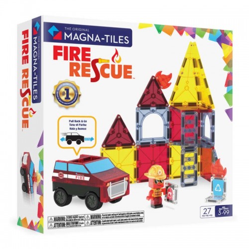 Μαγνητικό Παιχνίδι 27pcs Fire Rescue 252027FR Magna Tiles 