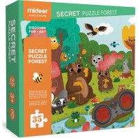 Mideer Παζλ Ανακαλύπτω με κυάλια τη Ζούγκλα 35τεμ MD3096