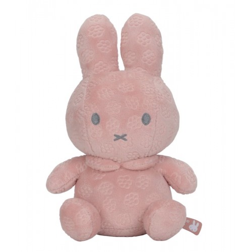 Miffy Λούτρινο Κουνελάκι Αγκαλιάς 20εκ. Bελουτέ Ροζ Flowers 3885