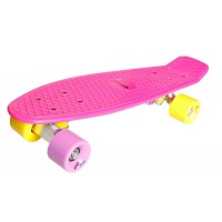 New Sports Kickboard pink with yellow and purple wheels 73415756
