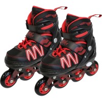 Roller Inliner black/red ABEC7 Νο 31-34 73426863 New Sports